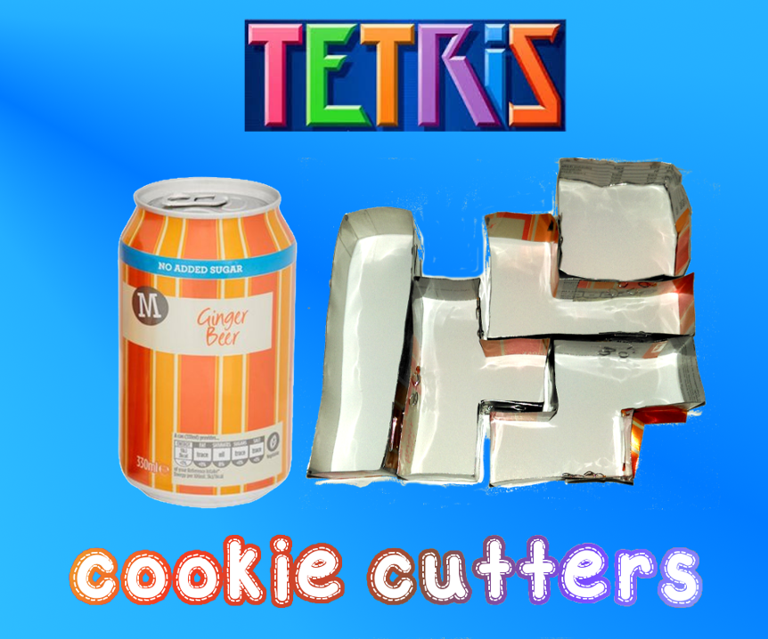 Turn Drinks Cans Into Tetris Cookie Cutters