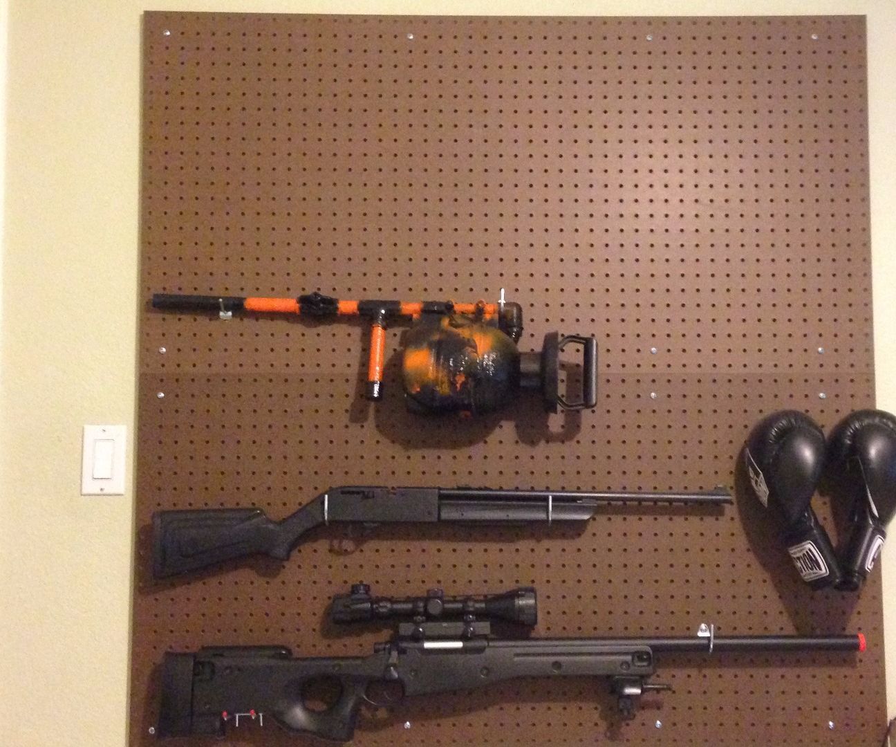 Pegboard Gun Wall