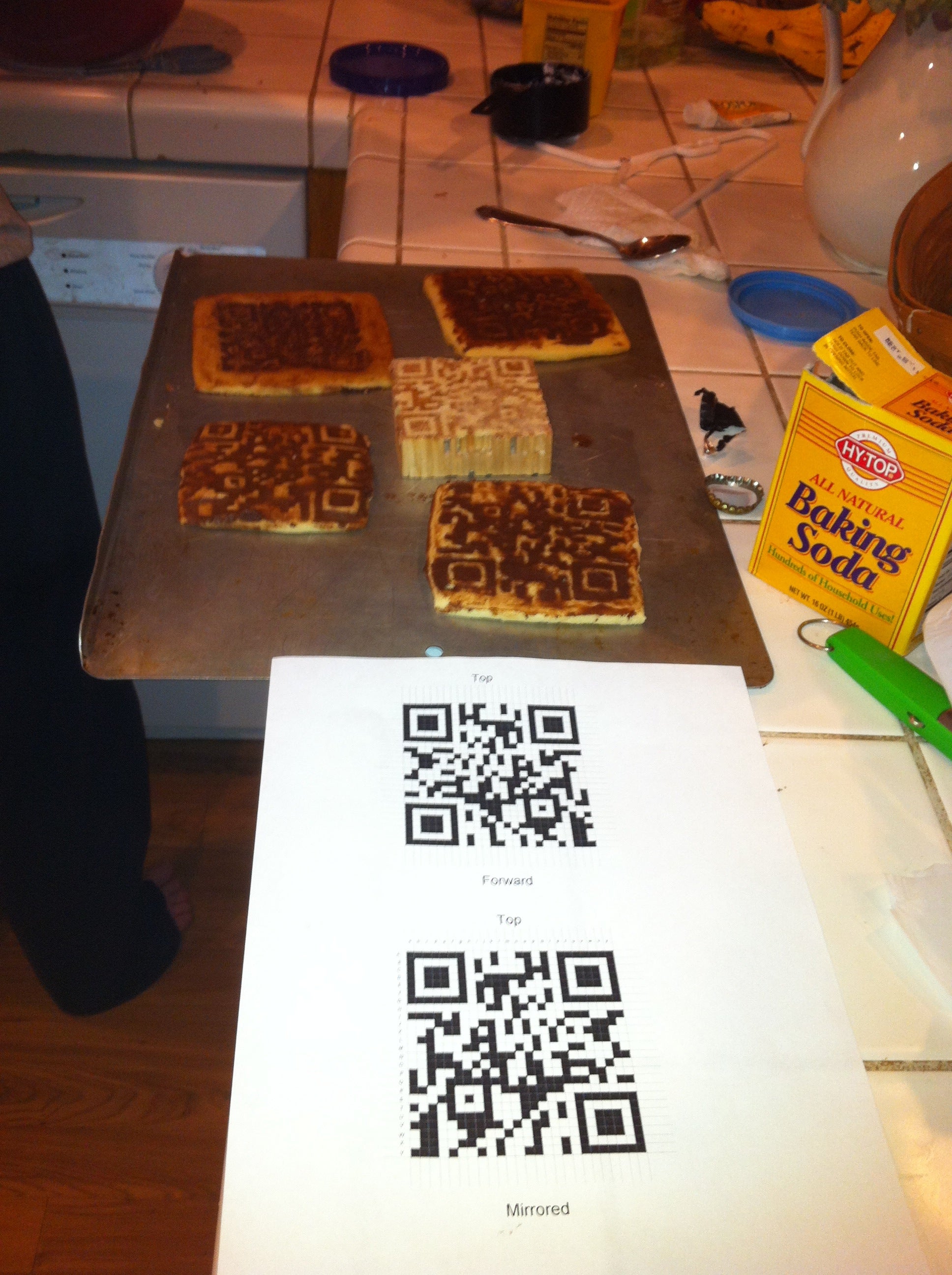 Hidden QR Code Cookies Instructables