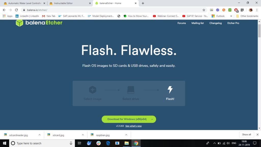 Writing an Image to the SD Card