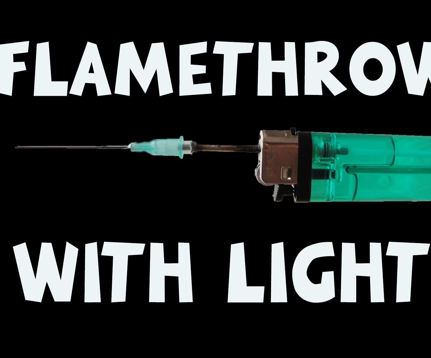 How to Make a Flamethrower With a Lighter (Life Hacks).