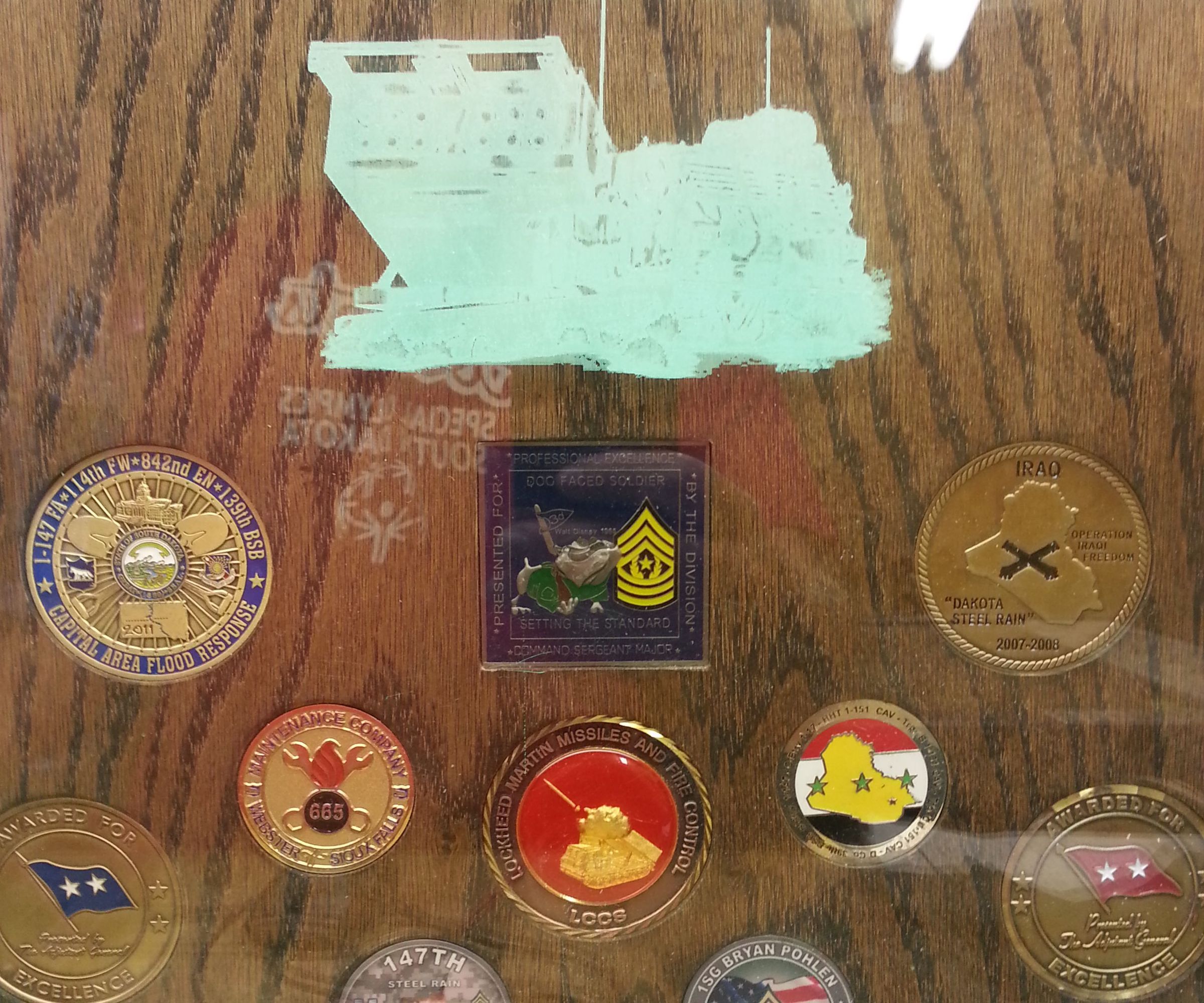 Military Challenge Coin Showcase