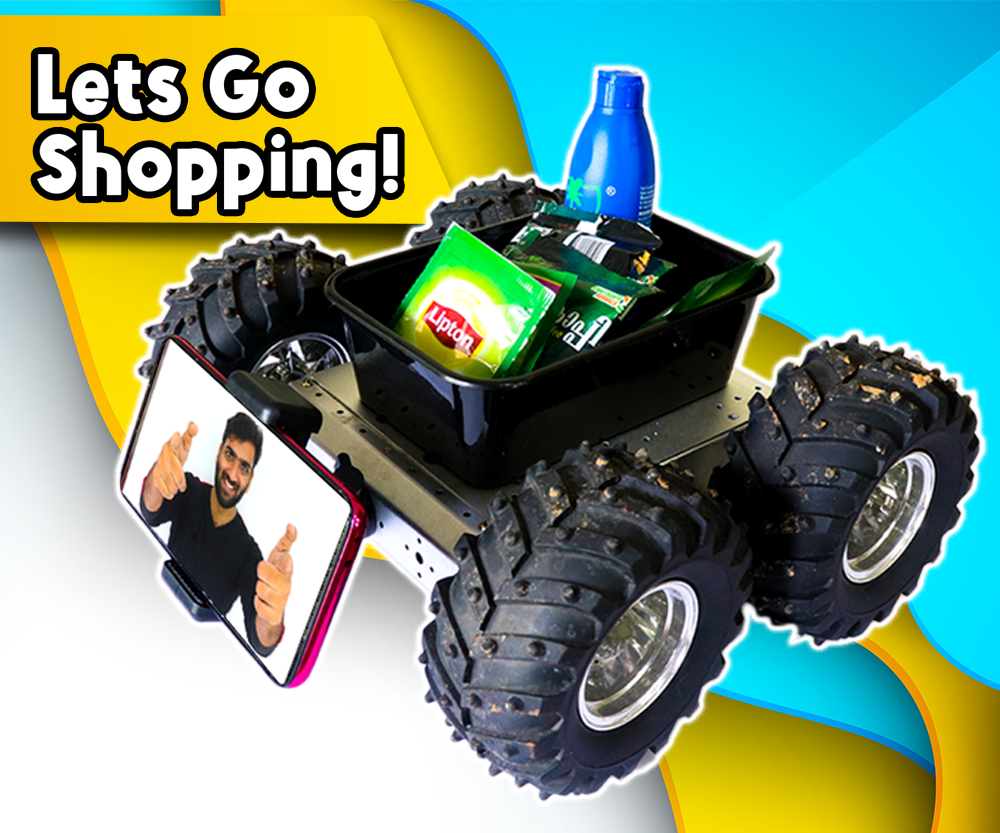 DIY Shopping Robot Using Arduino During COVID-19 Lockdown