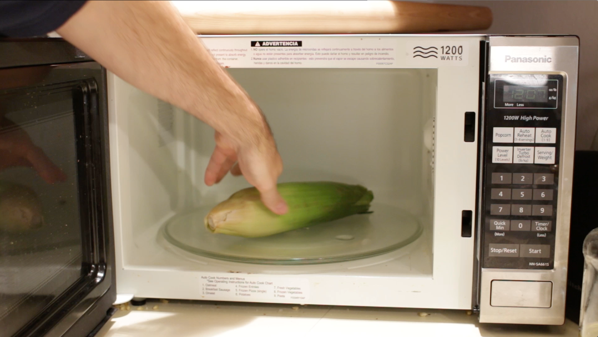 Microwave Corn on the Cob No Shucking No Silks No Fuss 5 Steps