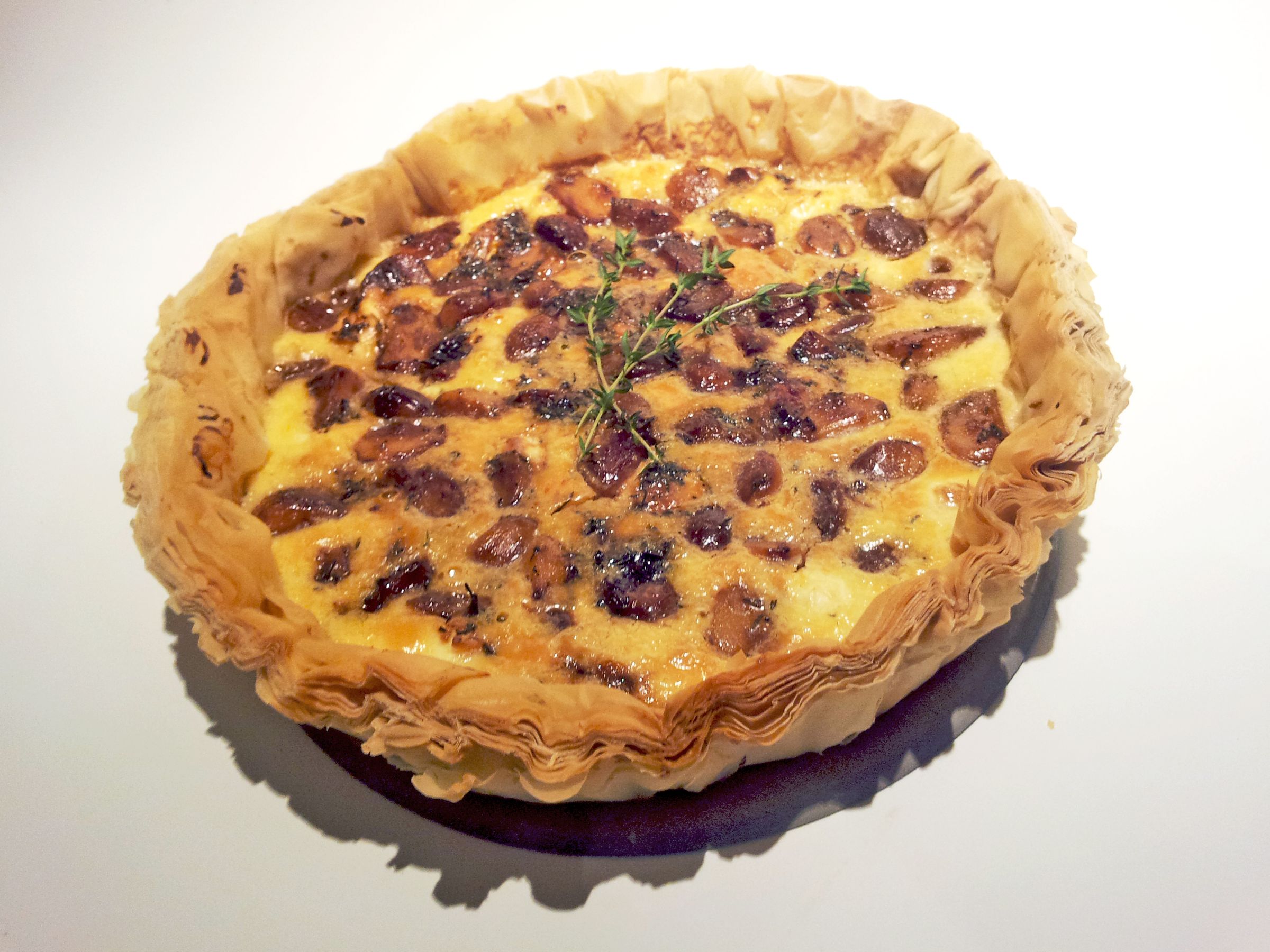 Balsamic Garlic and Goat's Cheese Tart