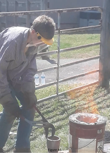 Pouring the Metal