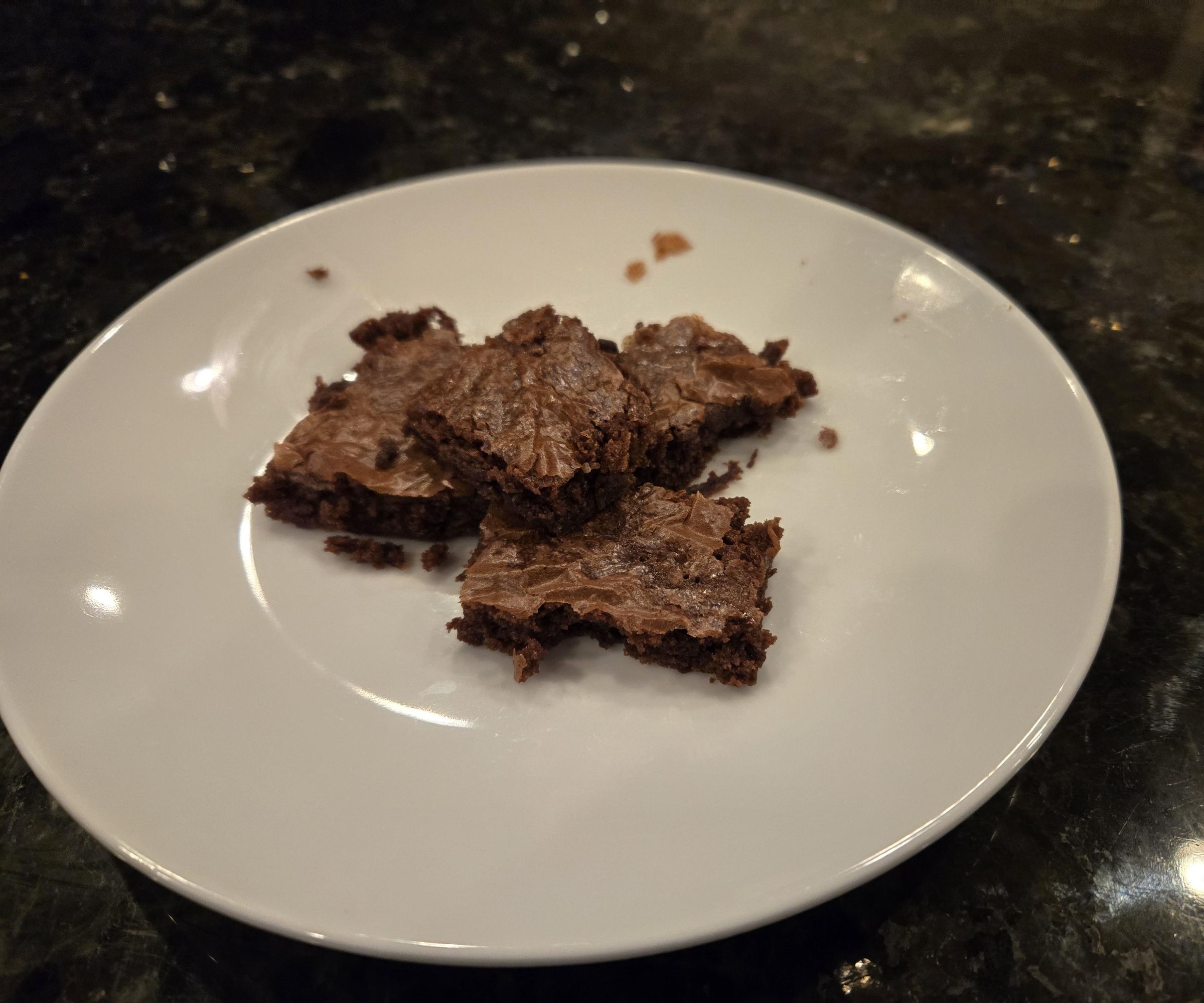 Pizza Stone Flat Brownies