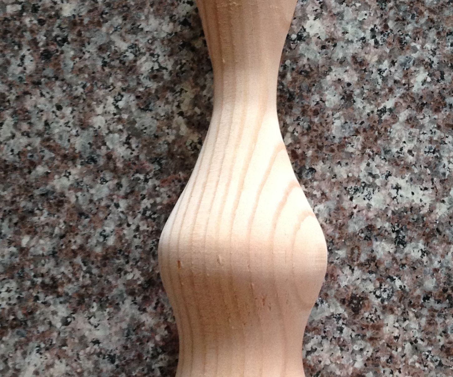 Lasercut-influenced Wood-turned Lamp-base