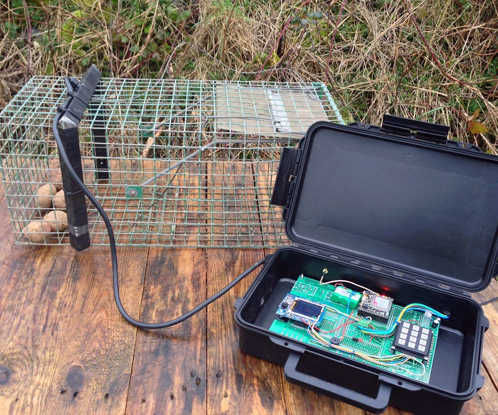 The RatPhone - 3G FONA Arduino Cellular Mobile Cell Phone With Retro Push Button Keypad and Rat Catching App