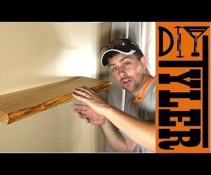 Live Edge Floating Shelf With Invisible Hardware