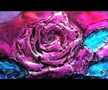 How to Make Rose Embossed Panting