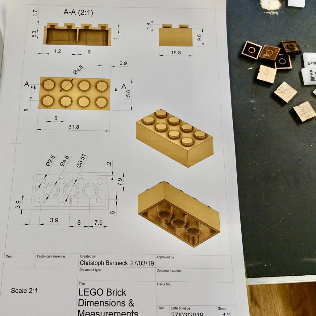 Lego Brick Dimensions