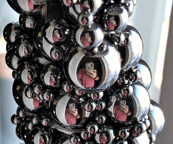 Modern Desk Art Using Junk Hard Drives