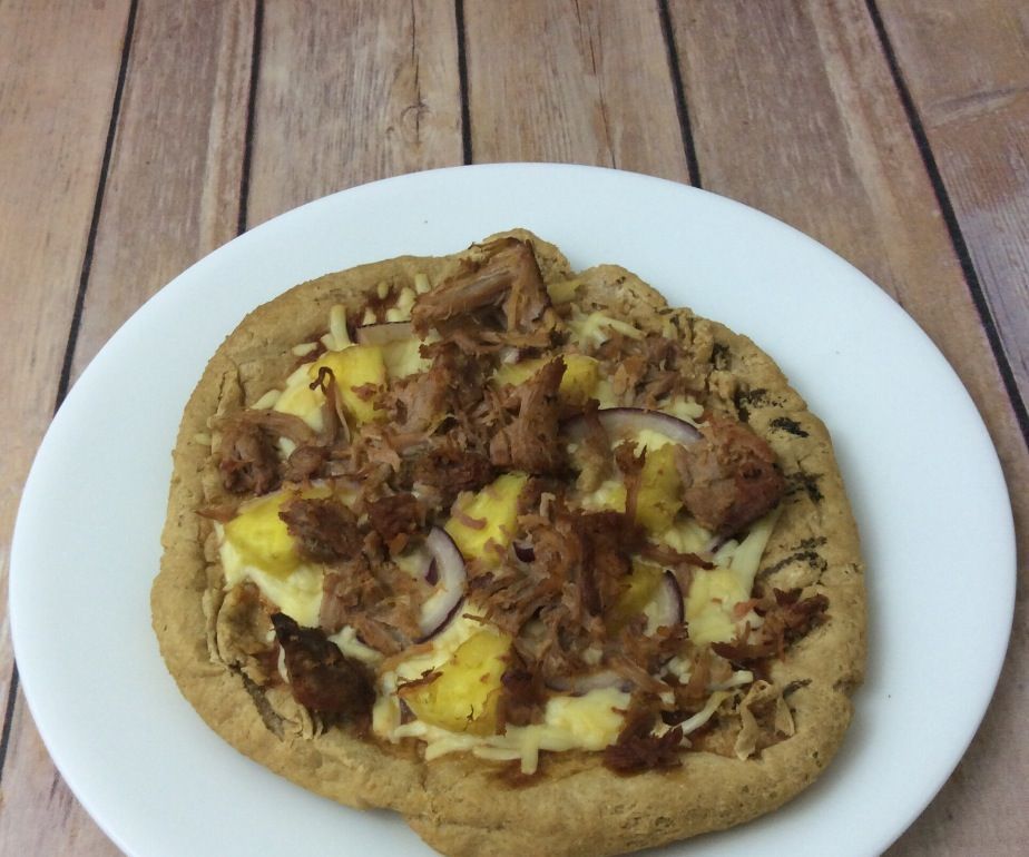 Grilled Pineapple Pulled Pork Pizza