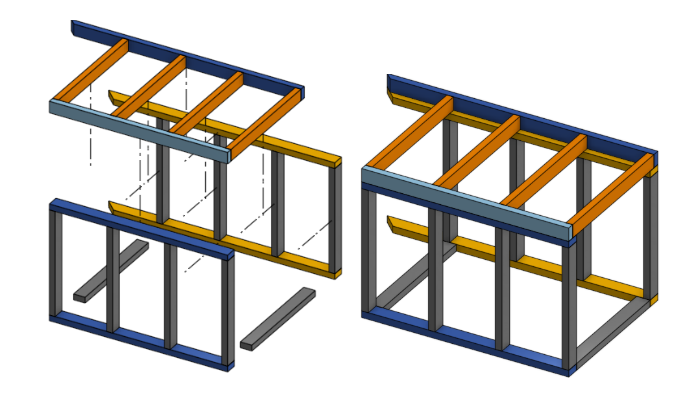 Left Unit Assembly: Uses Parts C, E, F, G