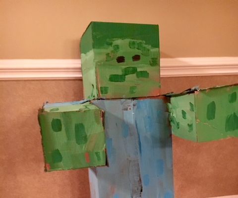 Minecraft Zombie Target (Life Size)
