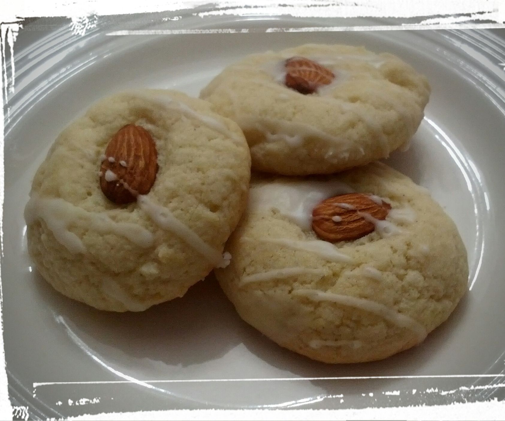 Triple Almond Sugar Cookies