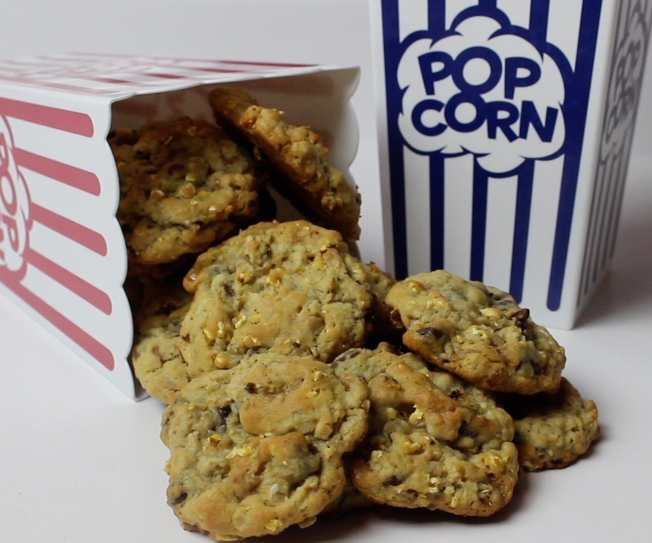 Chocolate Chip Popcorn Drop Cookies