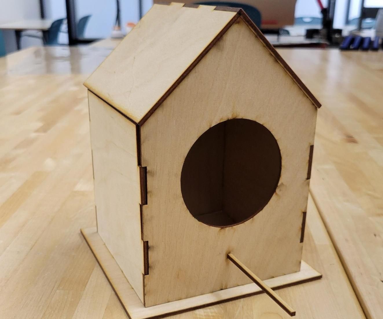 Laser Cut Press-fit Bird House