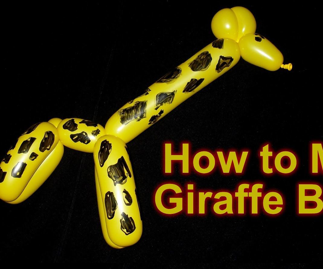 How to Make a Giraffe Balloon Animal