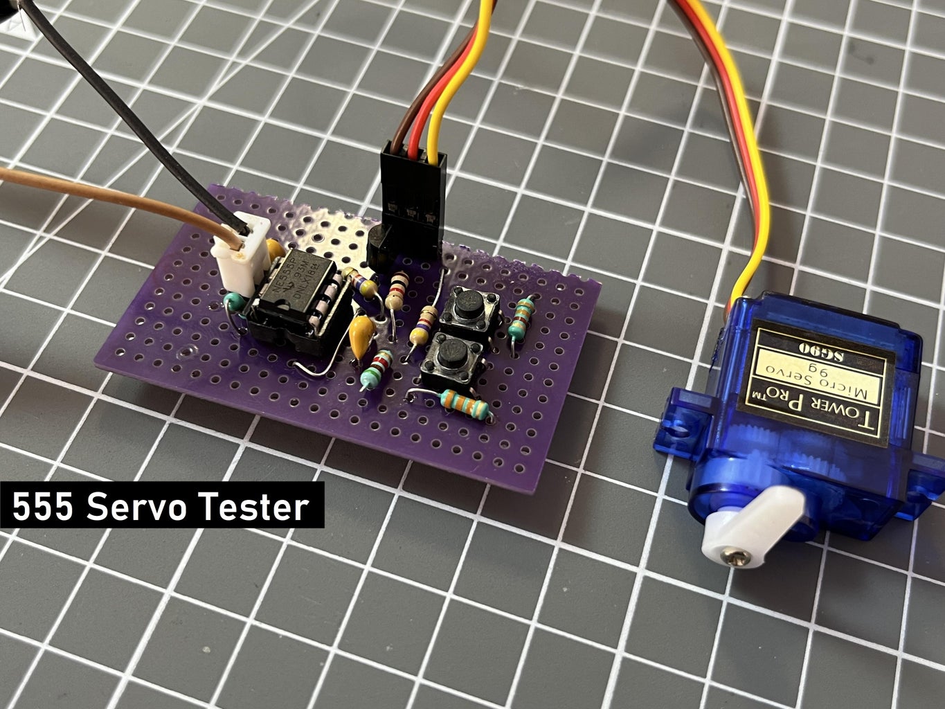 DIY Servo Motor Tester Using 555 IC : 6 Steps - Instructables