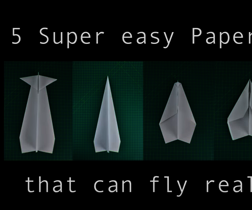 5 SUPER EASY Paper Airplanes That Fly