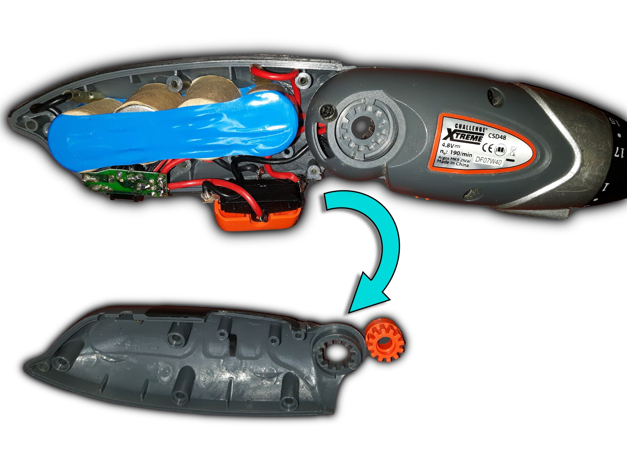 Cordless Screwdriver Battery Replacement/upgrade 3 Steps (with