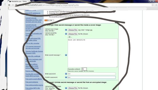Make File Hidden Inside a Plain Photo.