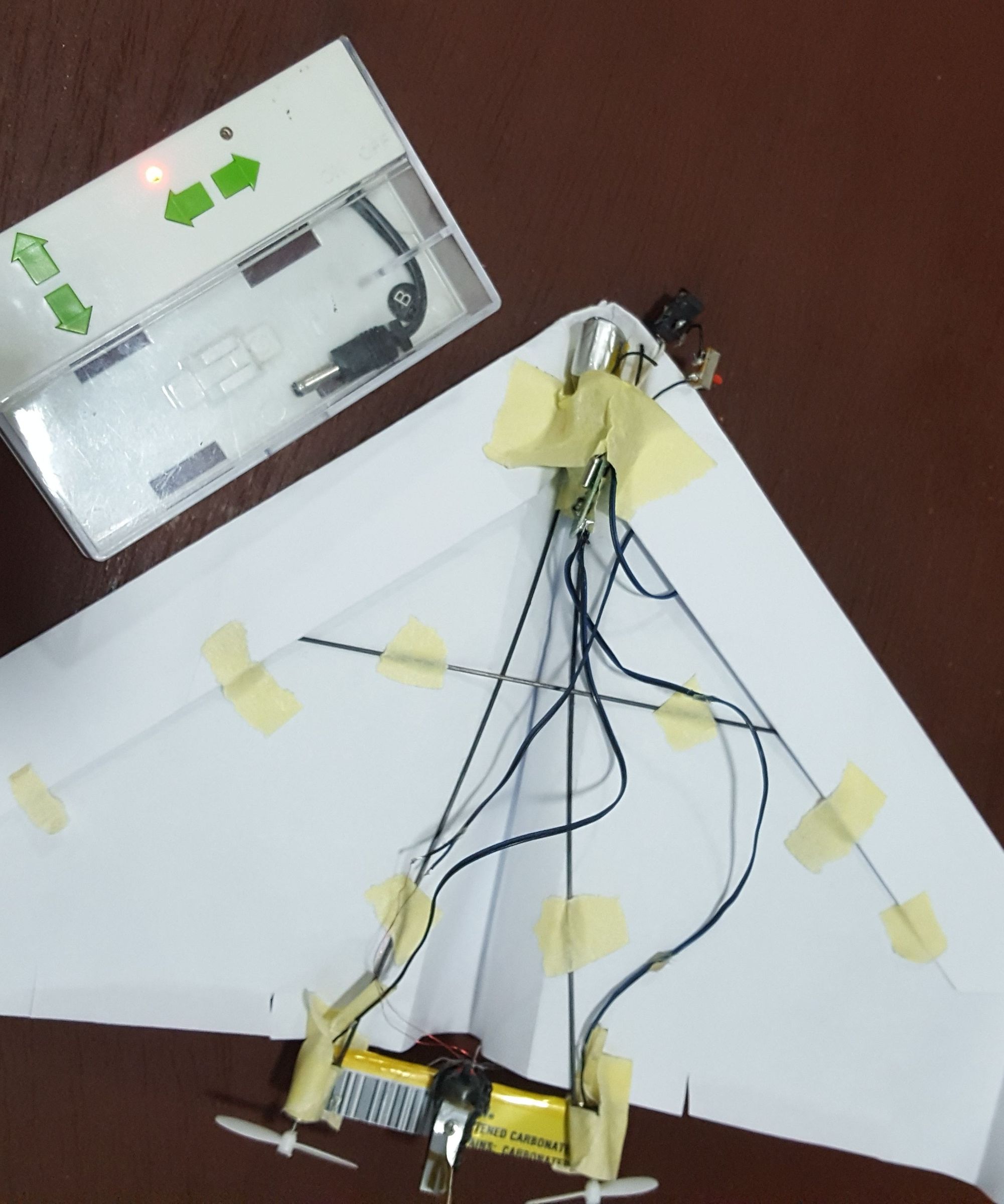 Mini RC Car in to a RC Paper Plane