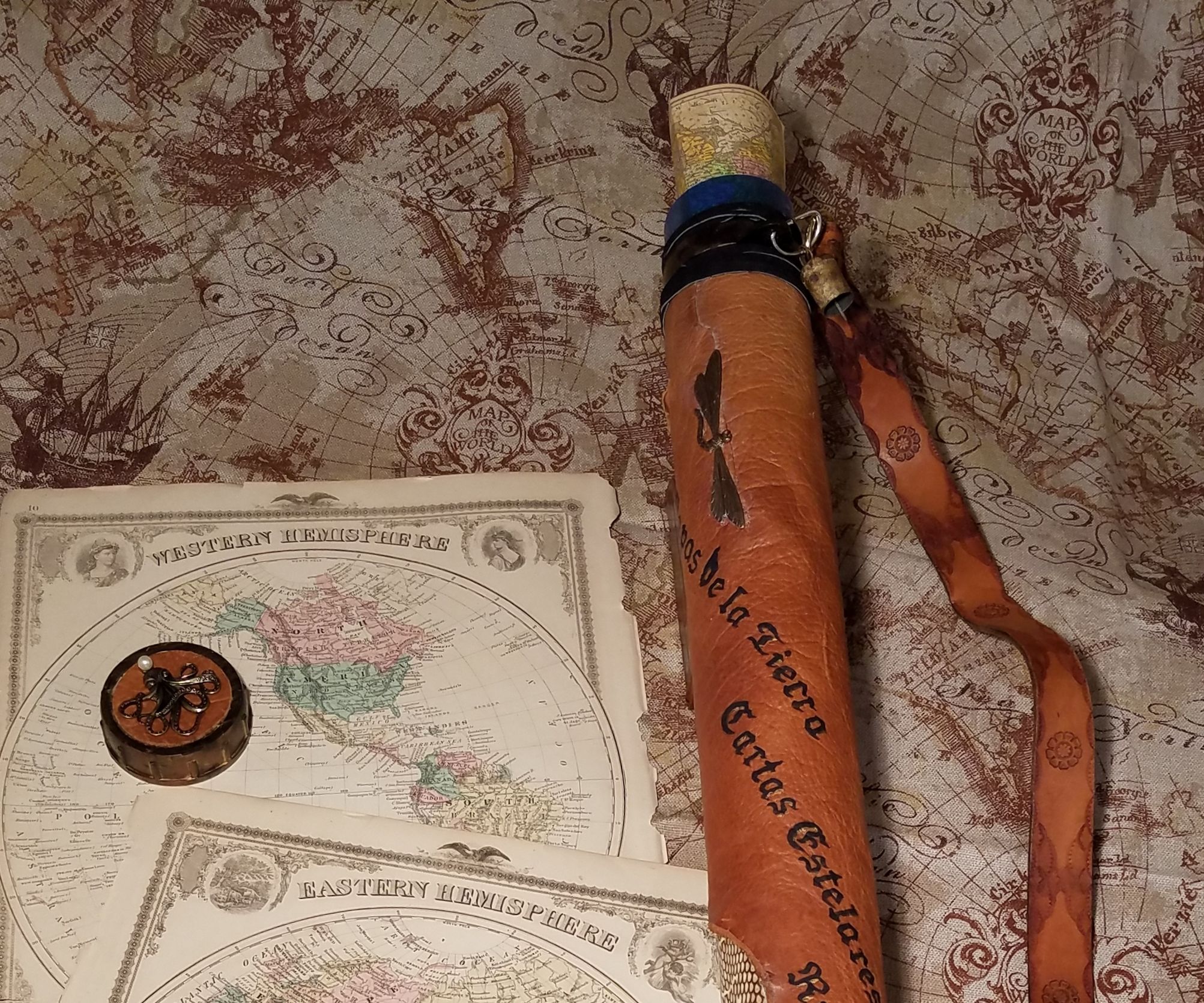 Steampunk Airship Navigator Map Case