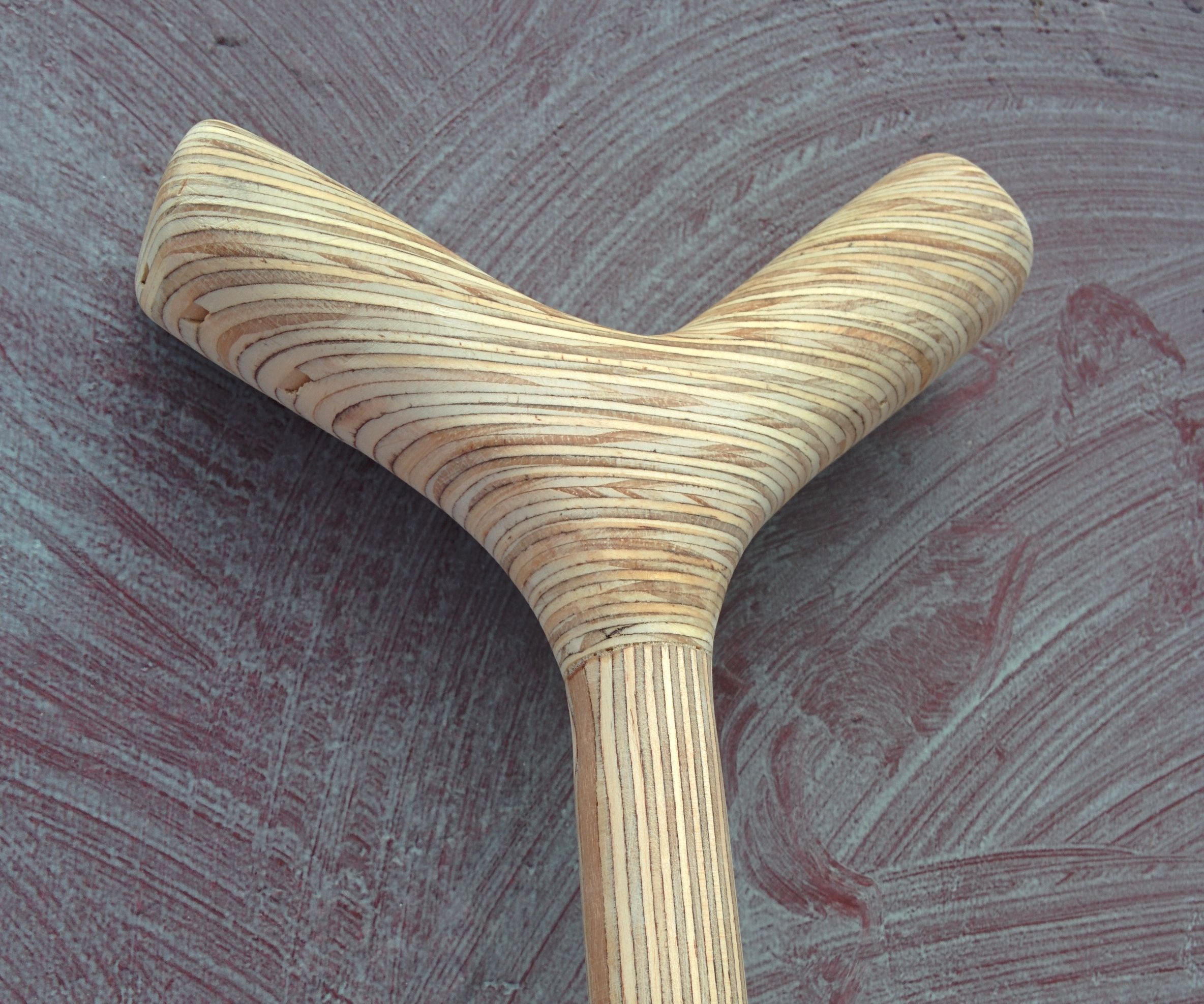 Old Plywood Walking Cane