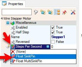 In Visuino Set Components