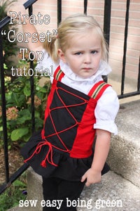 Pirate Costume Corset Top