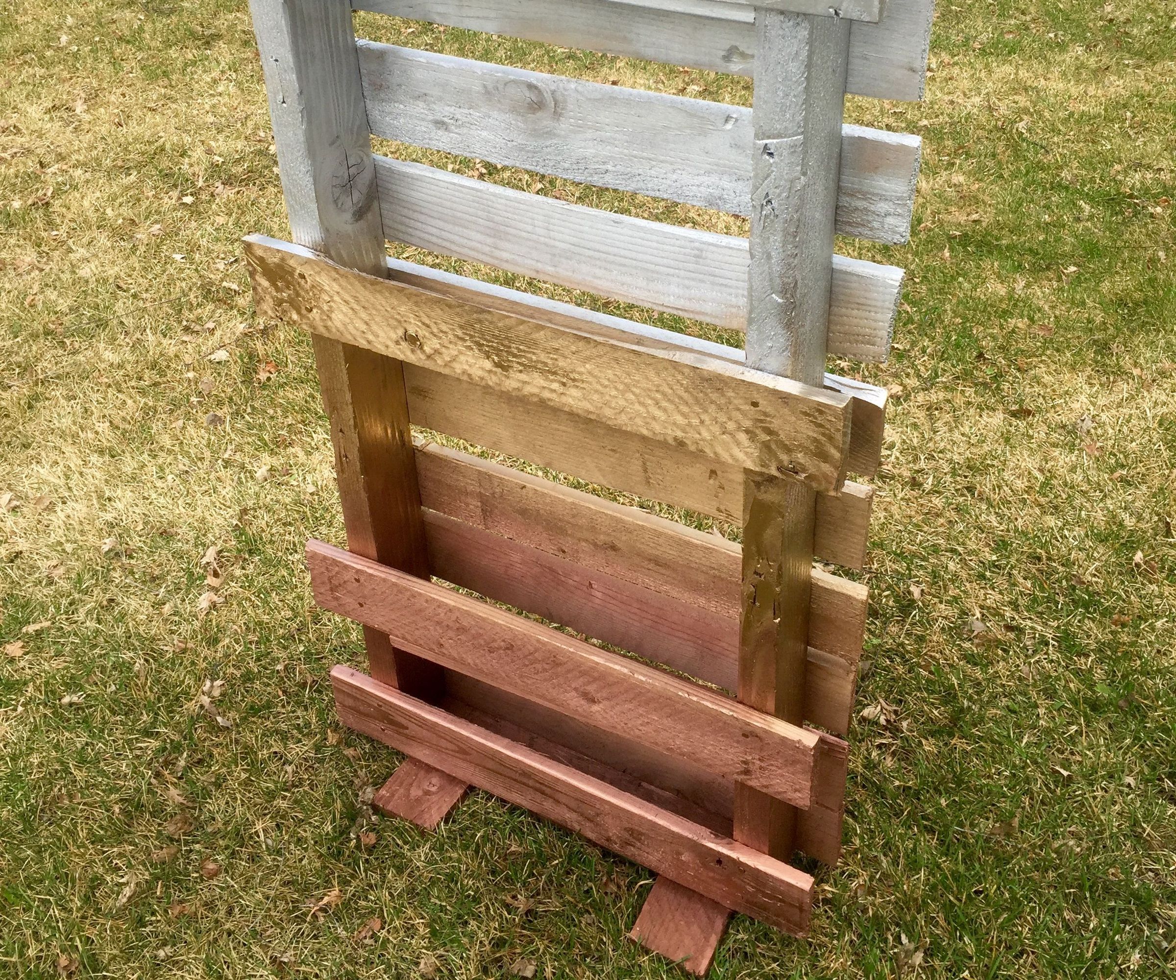DIY Standing Pallet Planter