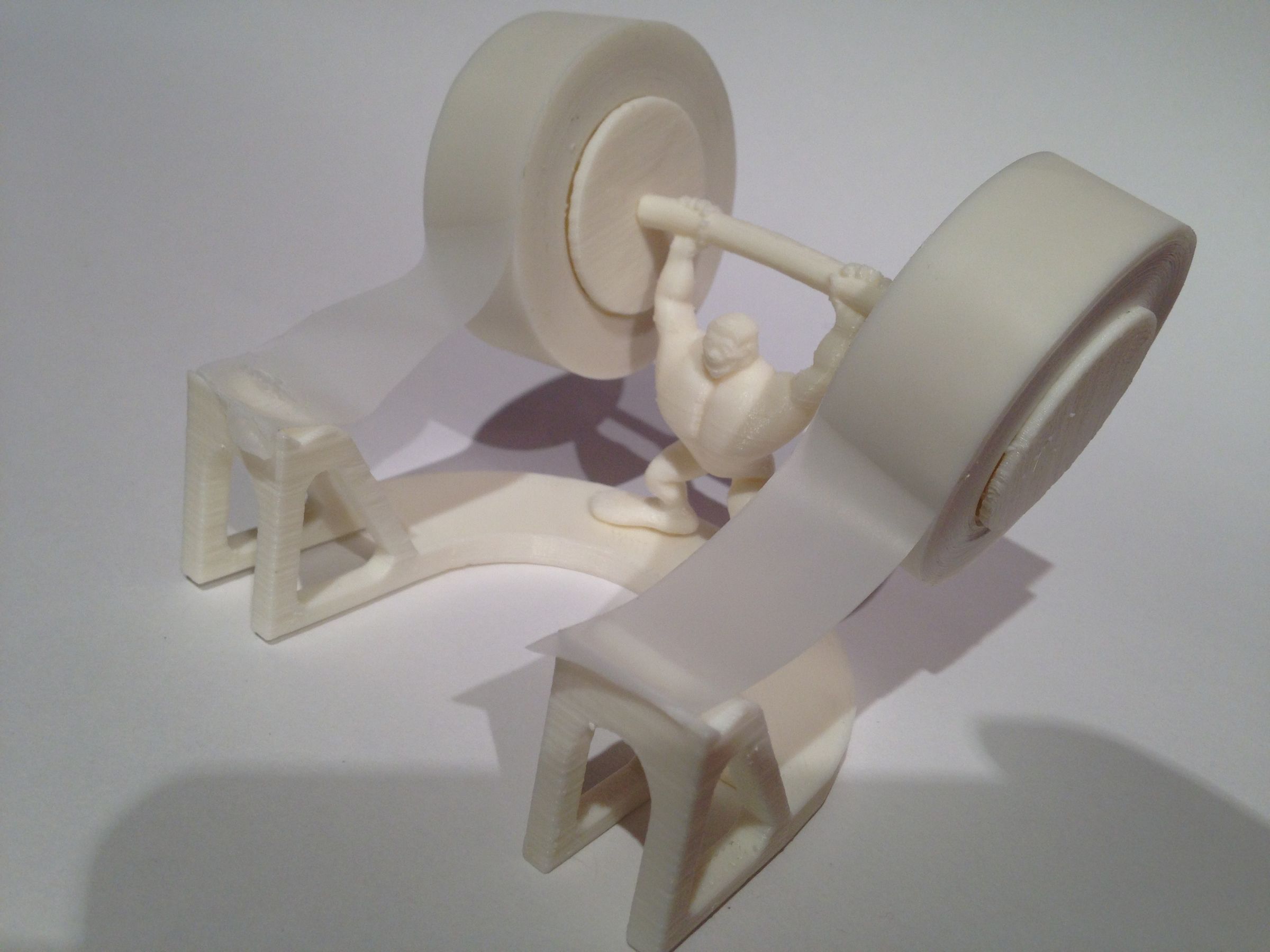 Strong Man Dual Tape Dispenser for Your Body Builder, Crossfit or Wanna Get Fit Friends