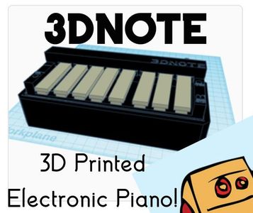 3D-Printed Musical Keyboard! (Designed With TinkerCad)