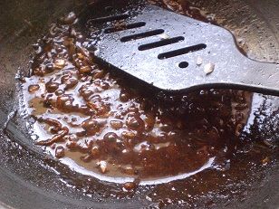 Preparing the Manchurian Sauce