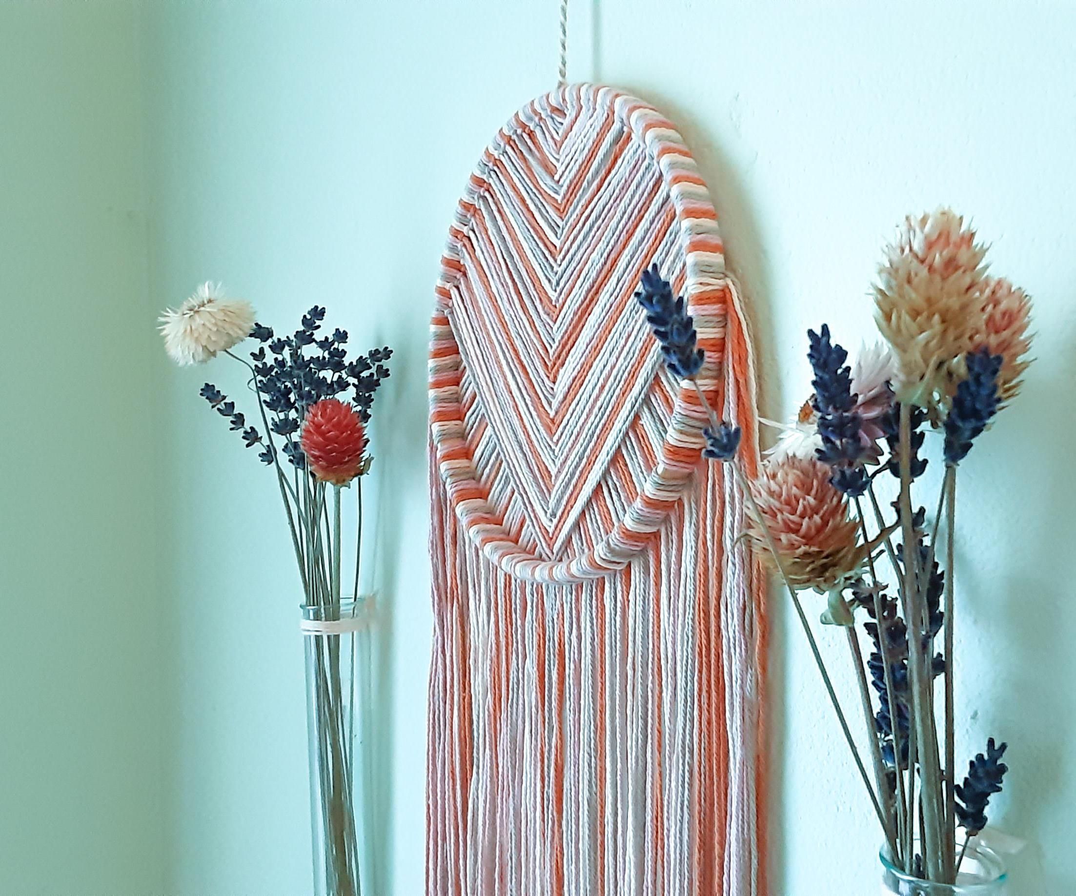 Boho Macrame Yarn Wall Hanger