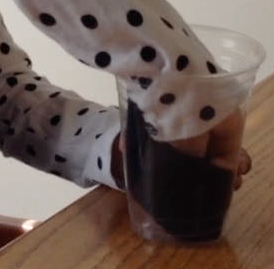 Put a Piece of  Felt Inside the Plastic Cup