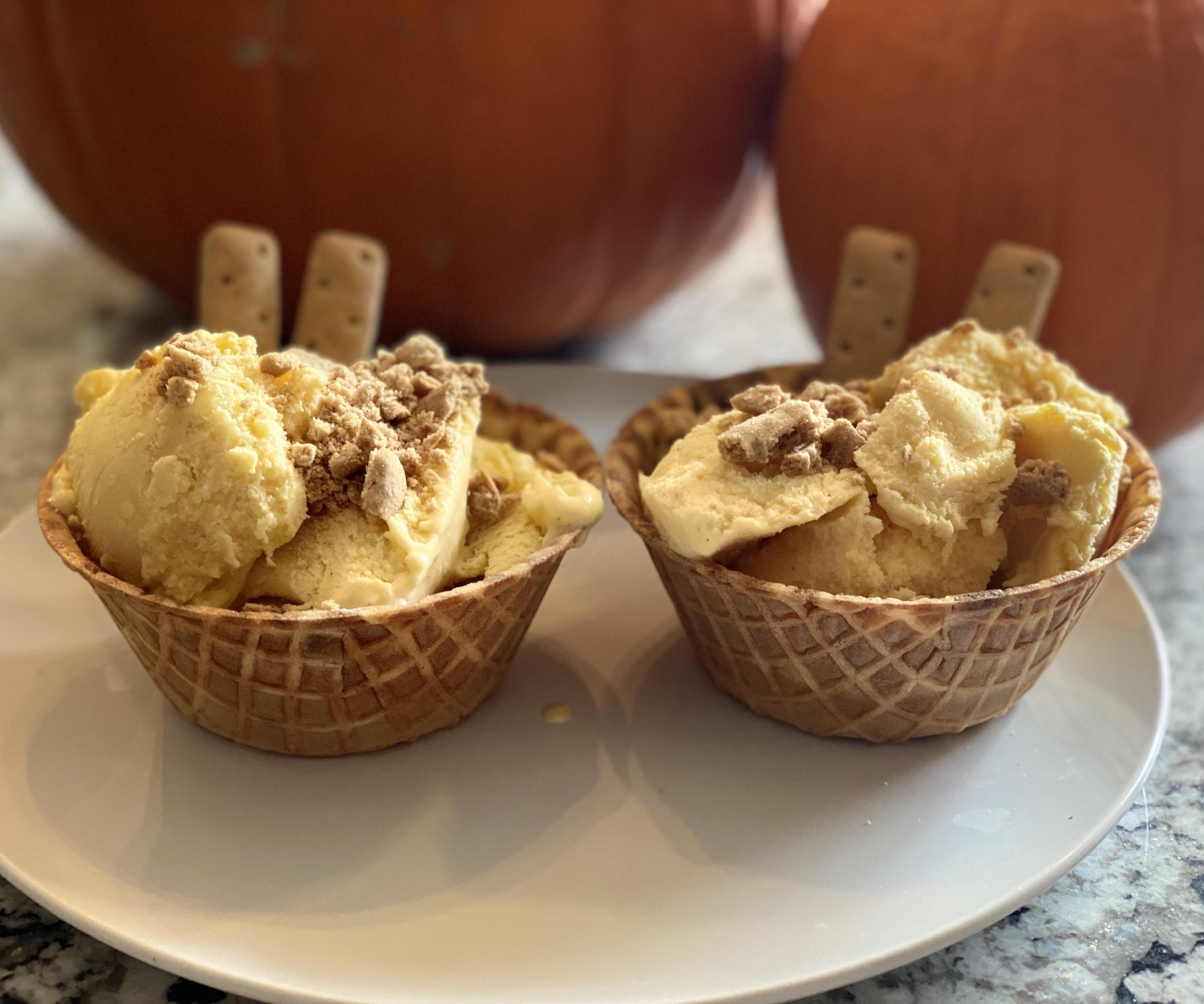 Homemade Pumpkin Ice Cream! Using a Real Pumpkin!