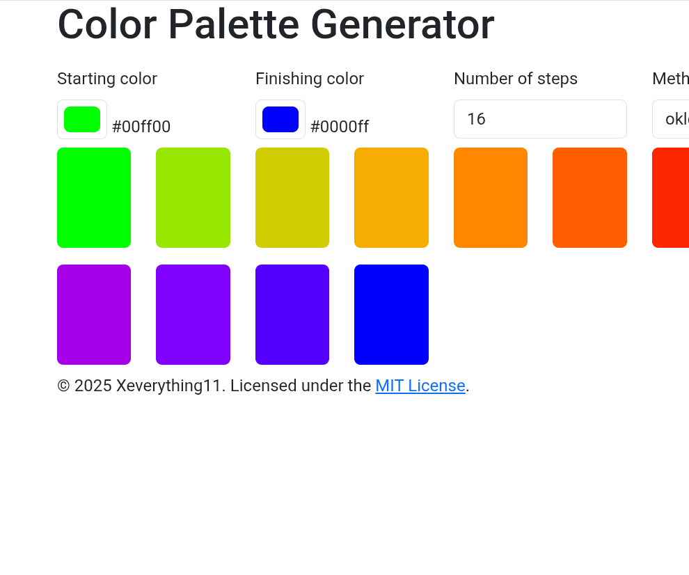 Make a Color Palette Generator Website