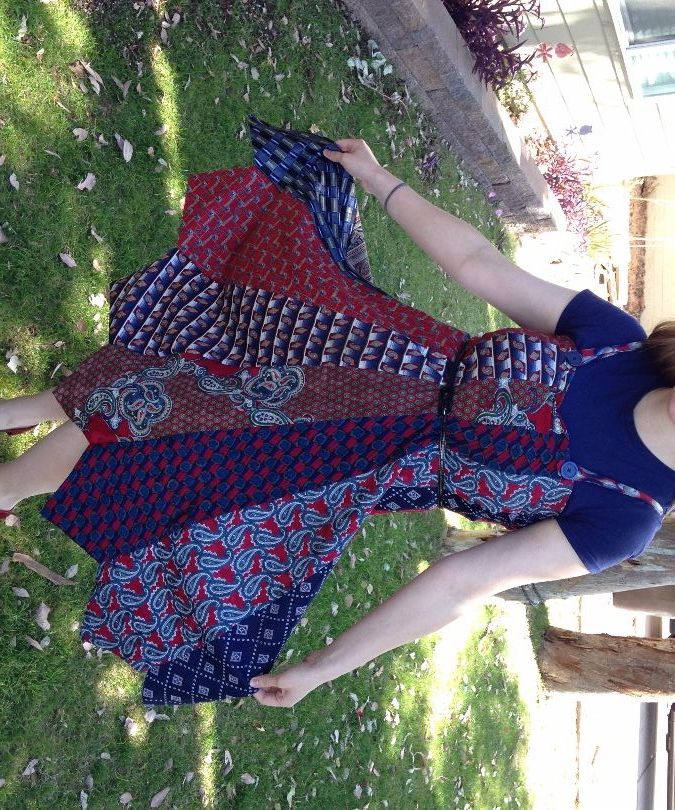 dlsb how to tie dress