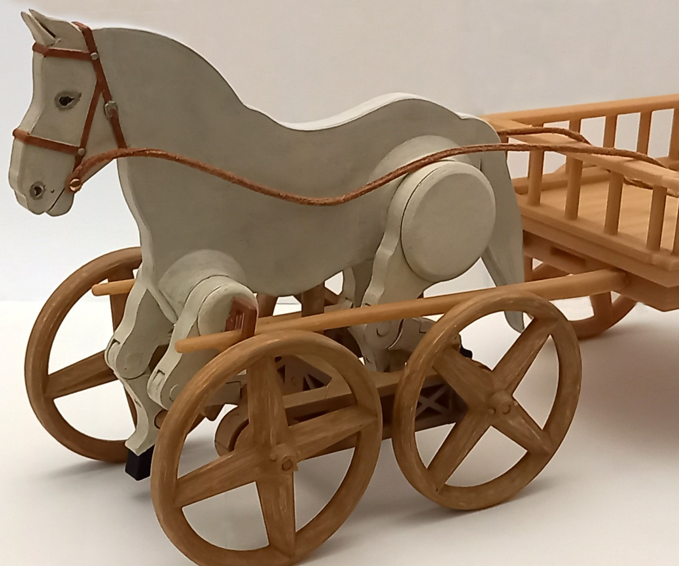 Maquette De Cheval Et Charrette