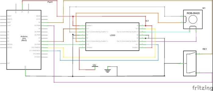 ARDUINO Stepper Motor Controlled With Rotary Encoder and L293d or ...