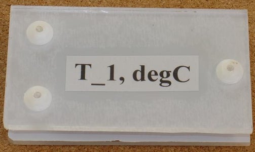 Sensor Construction -- T_1 – Temperature Sensor