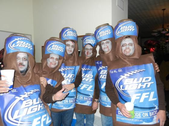 Coolest Zombie Six Pack Bud Light Costume