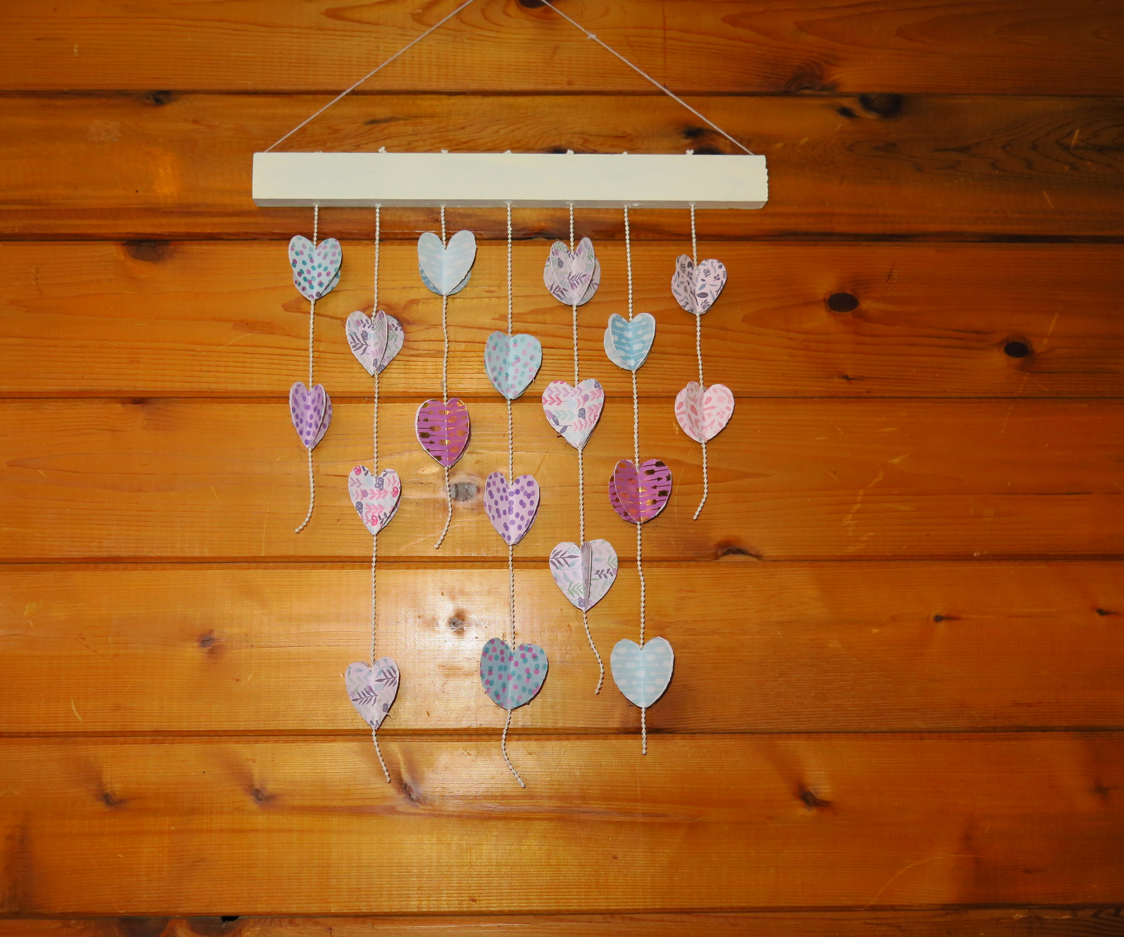 Paper Heart Wall Hanging 