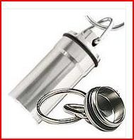 USB Water Proof Key Chain Pill Bottle.