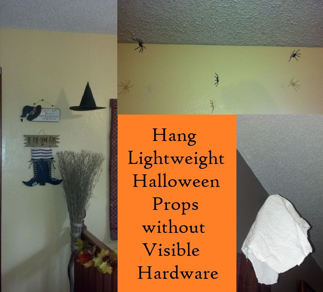 Hang Lightweight Halloween Props Without Visible Hardware