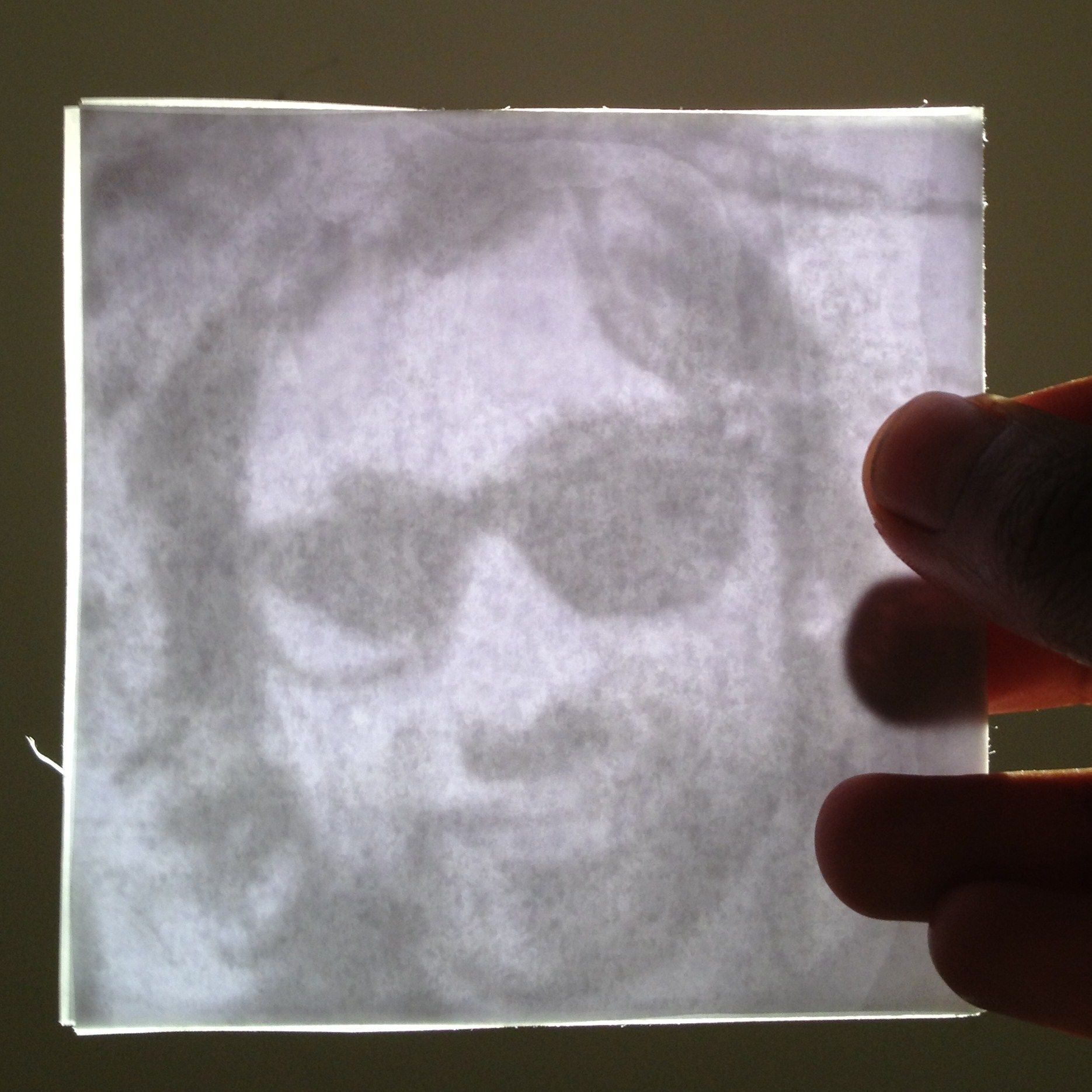 Oily Paper Lithophane-like Picture Thing!